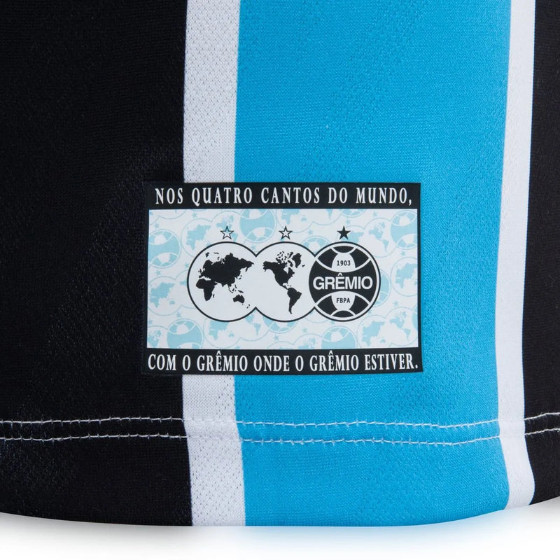 Camisa Umbro Grêmio 2025/26 I - Modelo Torcedor - Azul, Preto, Branco