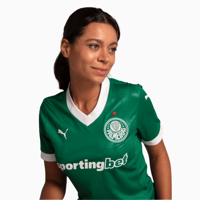 Camisa Feminina Puma Palmeiras 2025/26 I Torcedor - Verde