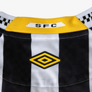Camisa Masculina Umbro Santos Torcedor 2025/26 II - Listrada, Preto, Branco