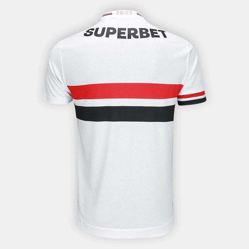 Camisa São Paulo Branca Home 25/26 - New Balance Torcedor Masculina - Lançamento 2025