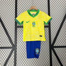 Conjunto Infantil Seleção Brasil l 2024 Torcedor Amarelo