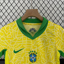 Conjunto Infantil Seleção Brasil l 2024 Torcedor Amarelo
