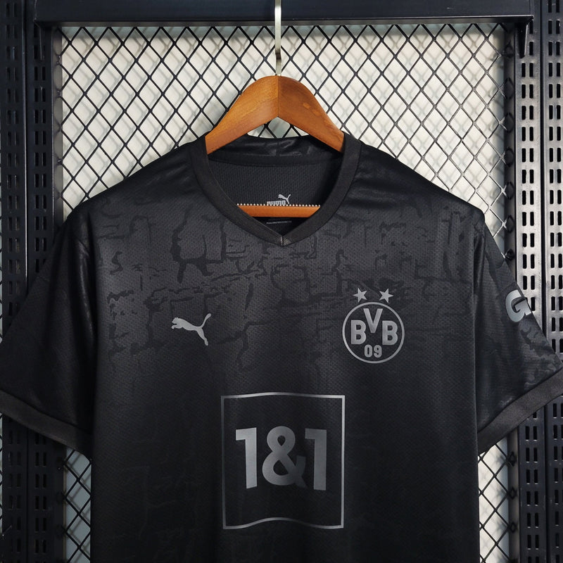 Camisa Borussia Dortmund Blackout 23/24 - Puma Torcedor Masculina