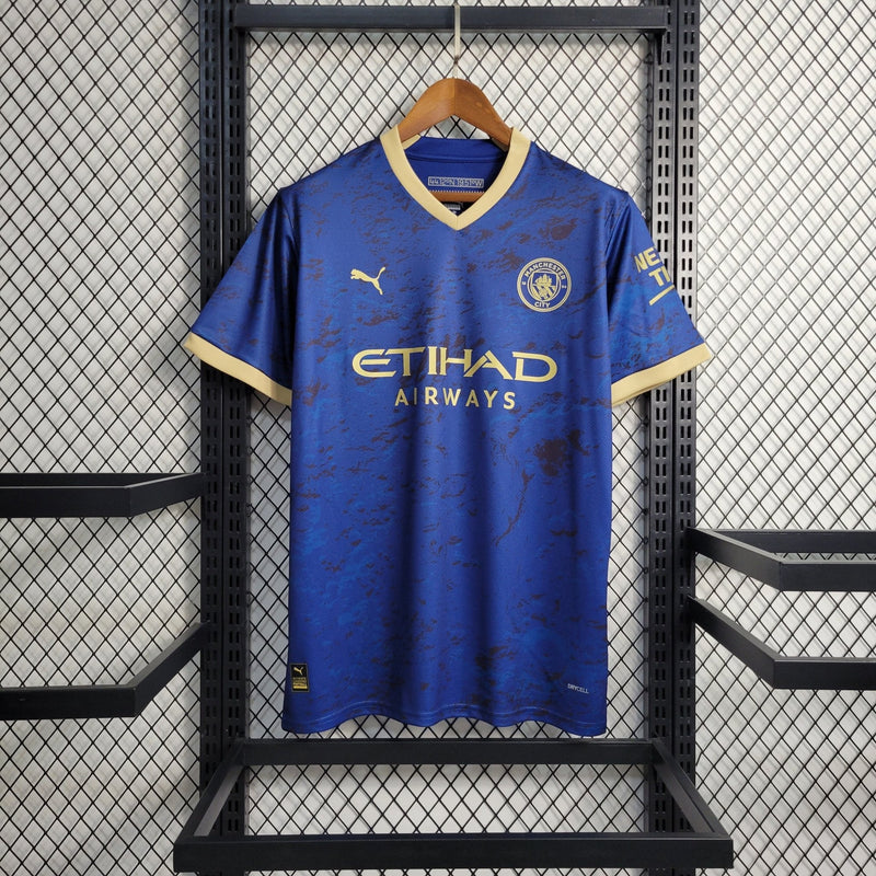 Camisa Manchester City Away 23/24 - Azul Escuro - Puma Torcedor Masculina - Lançamento